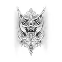 unique collarbone deisgn male tattoo design idea