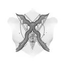 unique collarbone deisgn male tattoo design idea