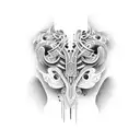 unique collarbone deisgn male tattoo design idea