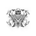 unique collarbone deisgn male tattoo design idea