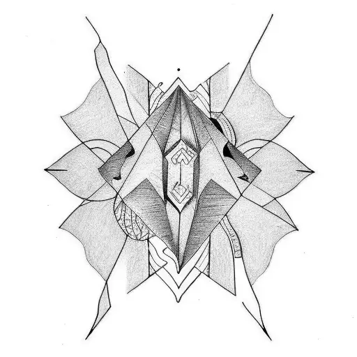 twin flame tattoo design idea