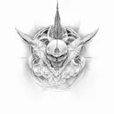 twin flame tattoo design idea