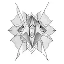 twin flame tattoo design idea