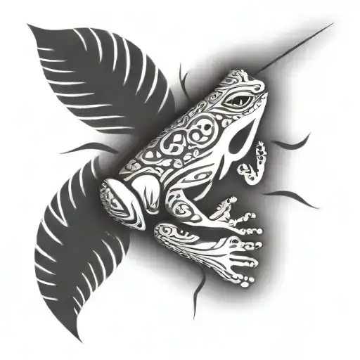 cook frog taino symbol tattoo design idea
