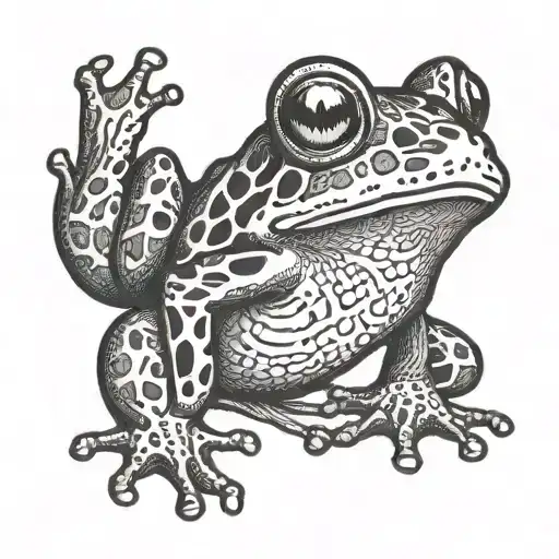 cook frog puerto rico outline make tattoo design idea