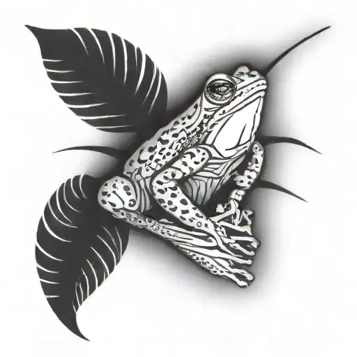 cook a frog tattoo design idea