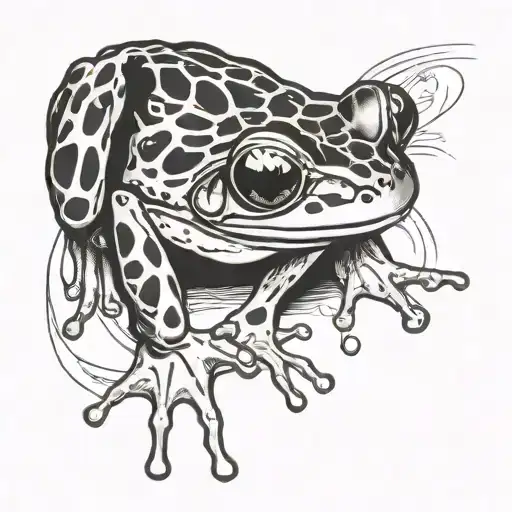 cook frog puerto rico outline make tattoo design idea