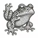 cook frog puerto rico outline make tattoo design idea