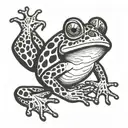 cook frog puerto rico outline make tattoo design idea