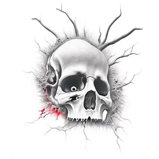 dead man walking tattoo design idea