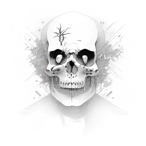 dead man walking tattoo design idea