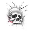 dead man walking tattoo design idea