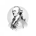 Aaron burr and Alexander Hamilton dueling each other tattoo design idea