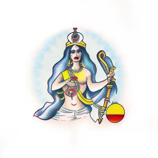 Venezuela virgen María  tattoo design idea