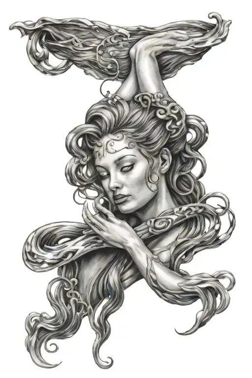Aquarius tattoo design idea