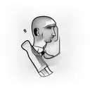 barber pole with folding straight razor  tattoo design idea