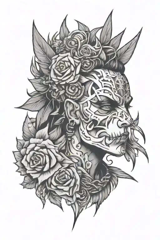 punk rock inspired tattoo tattoo design idea