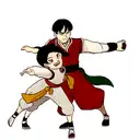 last airbender aang and zuko dragon dance tattoo design idea