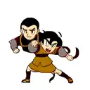 last airbender aang and zuko dragon dance tattoo design idea