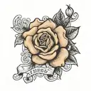 i love justin bieber neck rose tattoo design idea