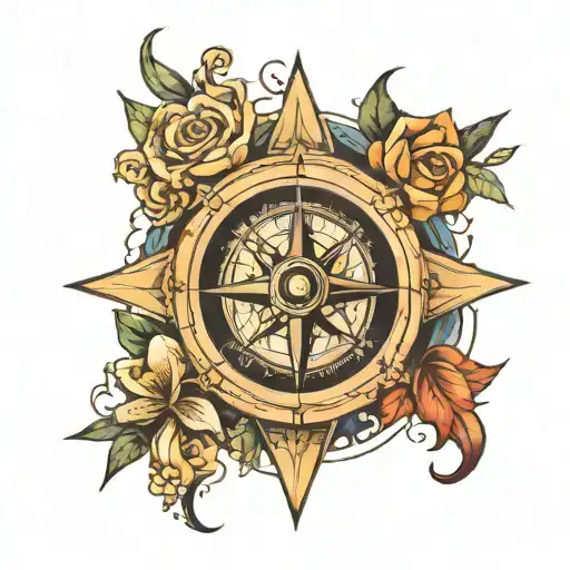 compass rose travel tattoo tattoo design idea
