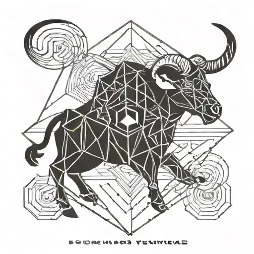 Aries and Taurus Glyph tattoo design idea