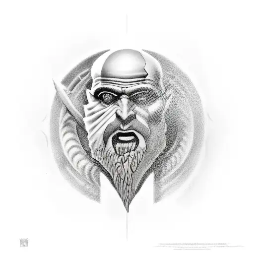 mars the god of war tattoo design idea