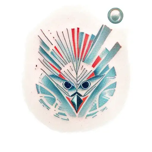 darwin falcon head on mens body  tattoo design idea