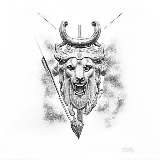 ZEUS, IN THE BACK THE MILKYWAY tattoo design idea