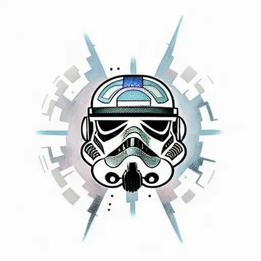 Star wars rebels sign with electronic computer chip details on it tattoo design idea