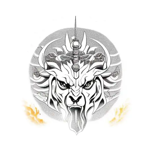 whore of Babylon  tattoo design idea