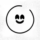 smiley face, half happy half grumpy tattoo design idea
