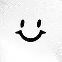 smiley face, half happy half grumpy tattoo design idea