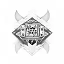 777 casino Jackpot  tattoo design idea