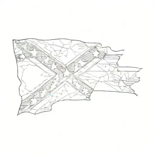 the confederate flag tattoo design idea