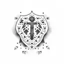 trash polka latvian flag tattoo design idea
