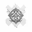 trash polka latvian flag tattoo design idea