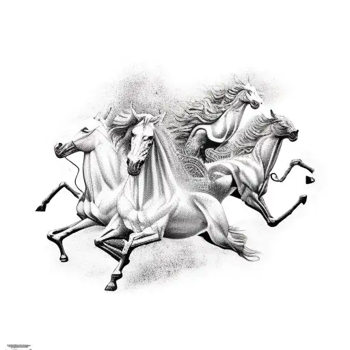 four horsemen of the apocalypse  tattoo design idea