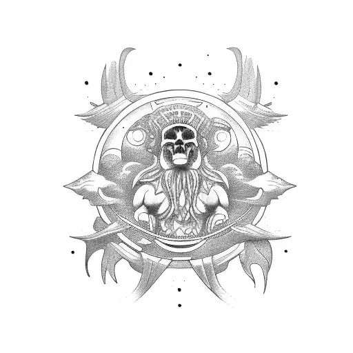apollo sun  tattoo design idea