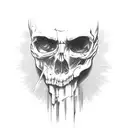 dark catholic  tattoo design idea