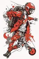 Skydiving tattoo design idea