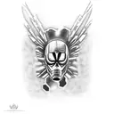 black widow MCU tattoo design idea