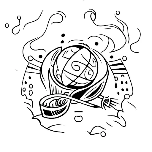  cauldron tattoo design idea