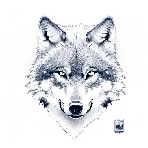 wolf luffy gear 5 tattoo design idea