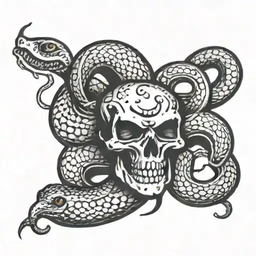 snake venom and toxicity tattoo design idea