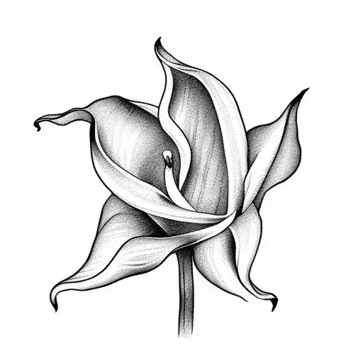 calla lily tattoo design idea