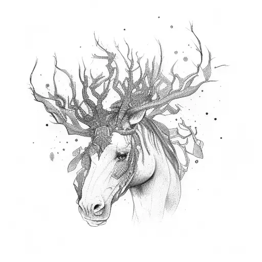 head and anxiety tattoo design idea