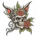 thorn crown tattoo design idea