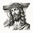 jesus christ tattoo design idea