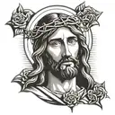 jesus christ tattoo design idea